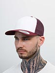 Бейсболка FLEXFIT арт. 6606CF (бордовый / белый)